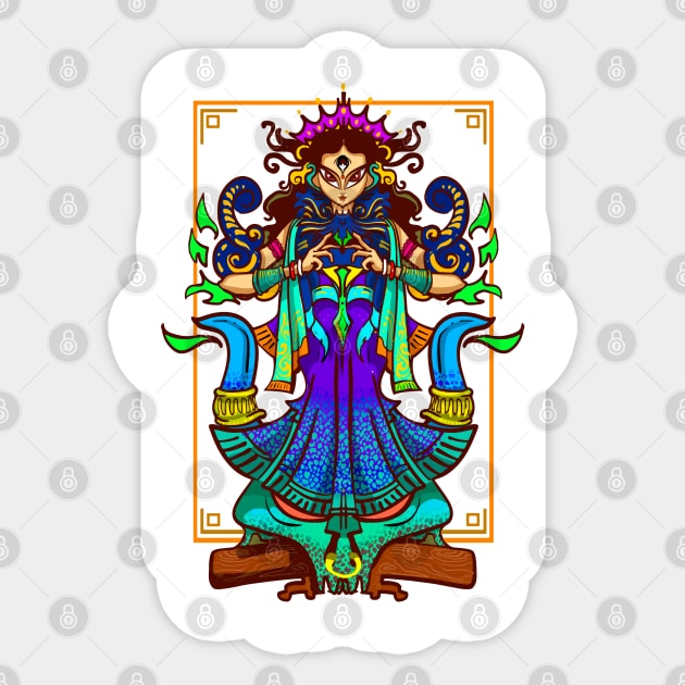 Maa Durga - Durga Puja 2023 Anime Collection Sticker by BonGanze